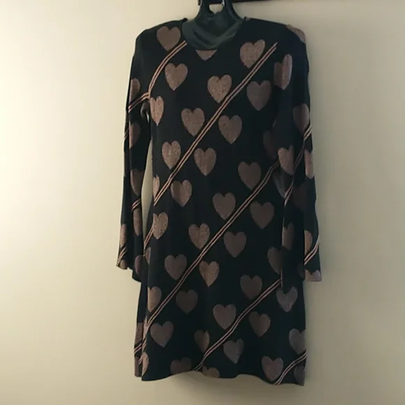 green emerald velvet dress 1950s GENE SHELLY Beaded Sequin Knit Pink Wool Sweater Dress